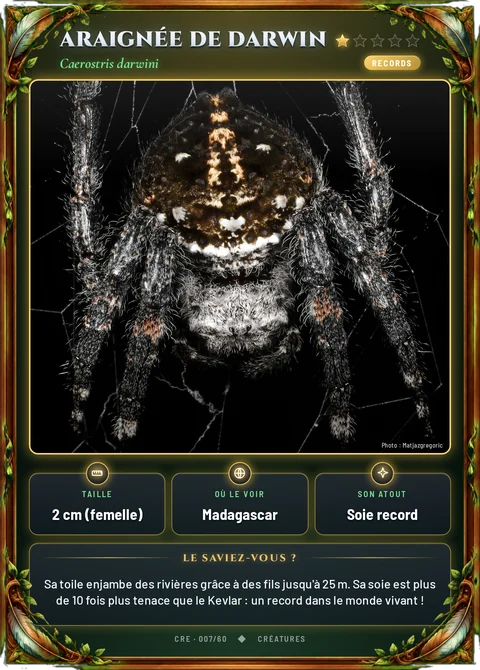 Araignée de Darwin
