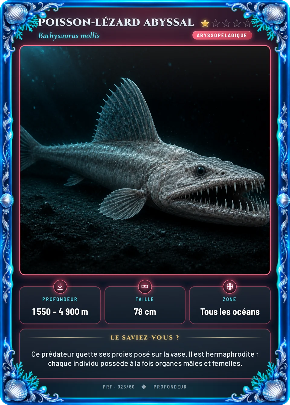Poisson-lézard abyssal